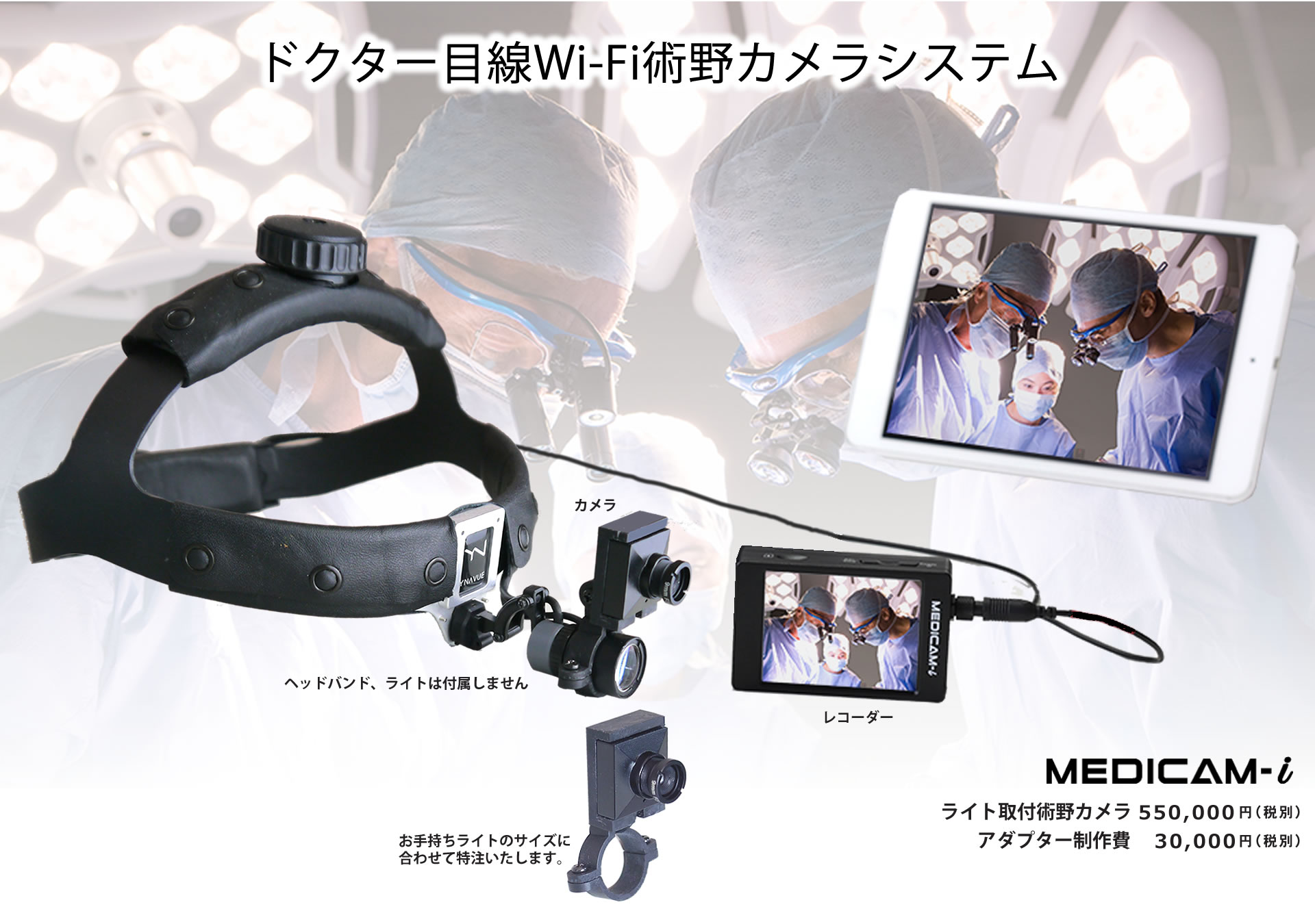 ライト取付術野カメラ